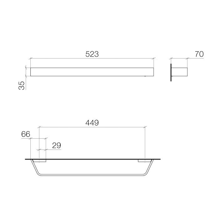 Dornbracht CL.1 Полотенцедержатель 45 см, цвет: хром 83045705-00