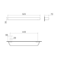 Dornbracht CL.1 Полотенцедержатель 45 см, цвет: хром 83045705-00