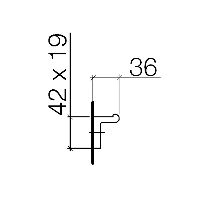Dornbracht Imo Крючок, подвесной, цвет: платина матовая 83251670-06
