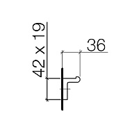 Dornbracht Imo Крючок, подвесной, цвет: платина матовая 83251670-06