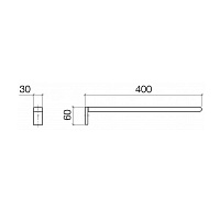Dornbracht Imo Полотенцедержатель 40 см, цвет: хром 83211670-00