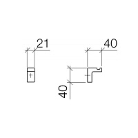 Dornbracht Lulu Крючок, подвесной, цвет: хром 83251710-00
