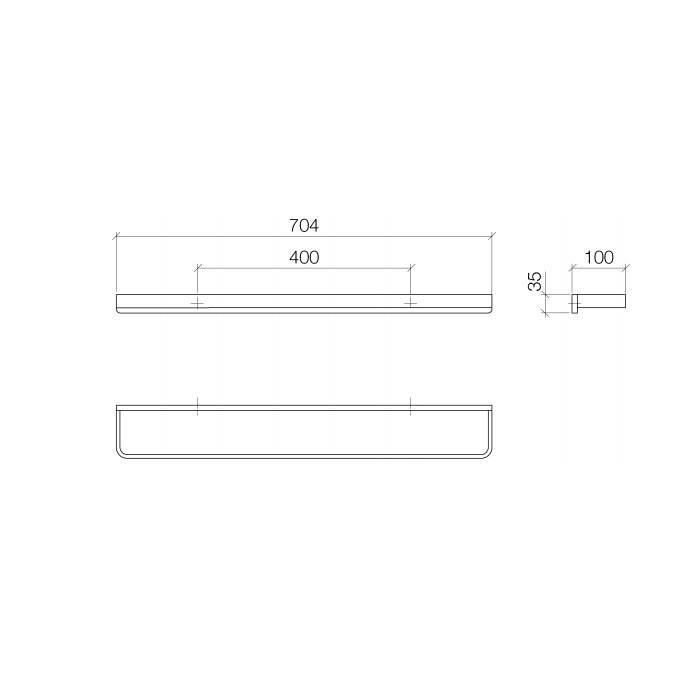 Dornbracht Lulu Полотенцедержатель двойной 70 см, цвет: хром 83070710-00
