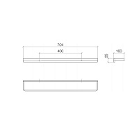 Dornbracht Lulu Полотенцедержатель двойной 70 см, цвет: хром 83070710-00