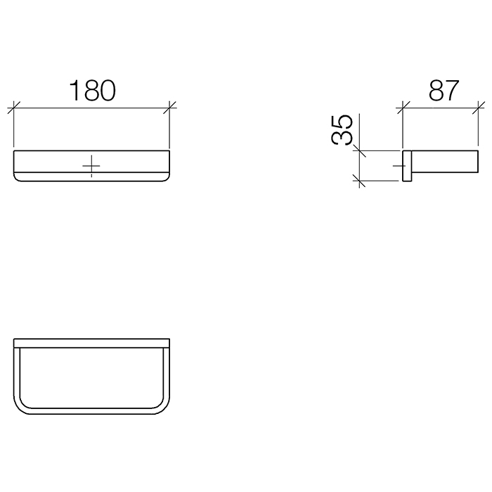 Dornbracht Lulu Полотенцедержатель-кольцо, прямоугольный, подвесной, цвет: хром 83200710-00