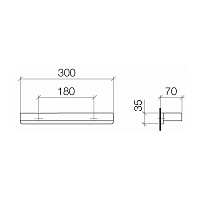 Dornbracht Lulu Поручень для ванны, хром 83030710-00