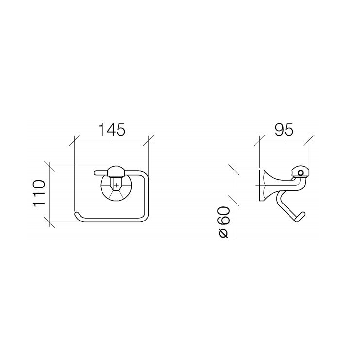 Dornbracht Madison Flair Держатель т/б, цвет: хром 83500361-00