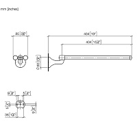 Dornbracht Madison Полотенцедержатель двойной, поворотный, цвет: латунь 83210361-09