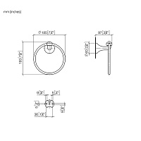 Dornbracht Madison Полотенцедержатель-кольцо, цвет: латунь 83200361-09