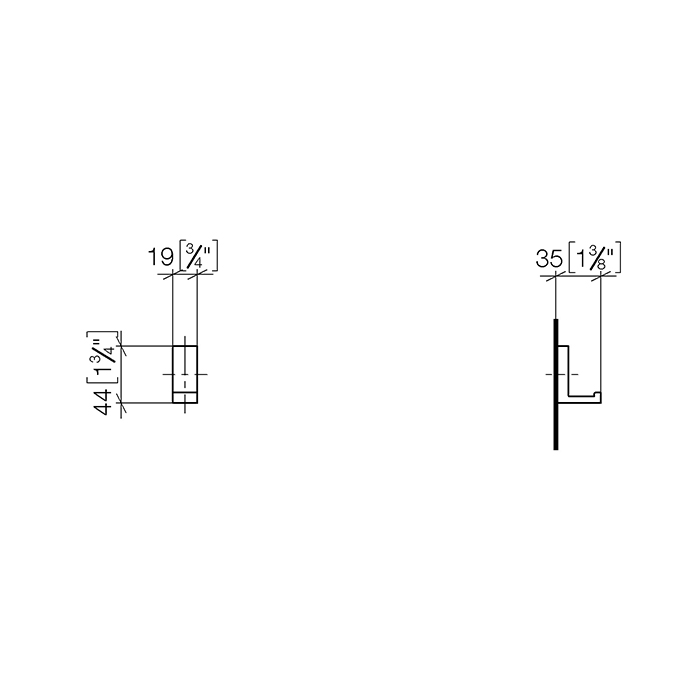 Dornbracht Mem Крючок, подвесной, цвет: платина матовая 83251780-06