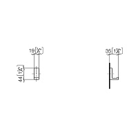 Dornbracht Mem Крючок, подвесной, цвет: платина матовая 83251780-06