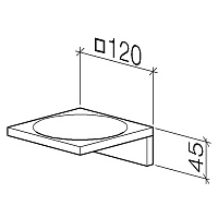 Dornbracht Mem Мыльница с латунной чашей, настольная, цвет: латунь матовая 84410780-28
