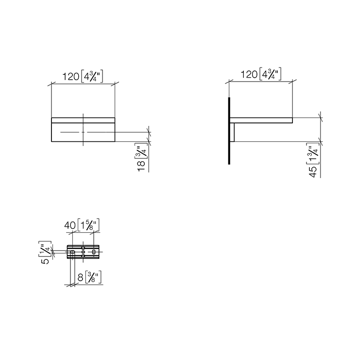 Dornbracht Mem Мыльница с латунной чашей, подвесная, цвет: латунь сатинированная 83410780-28