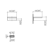 Dornbracht Mem Мыльница с латунной чашей, подвесная, цвет: латунь сатинированная 83410780-28