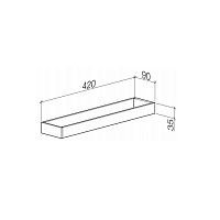 Dornbracht Mem Полотенцедержатель 42 см, цвет: хром 83210780-00
