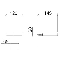 Dornbracht Meta Мыльница с латунной чашей, подвесная, цвет: платина матовая 83410979-06