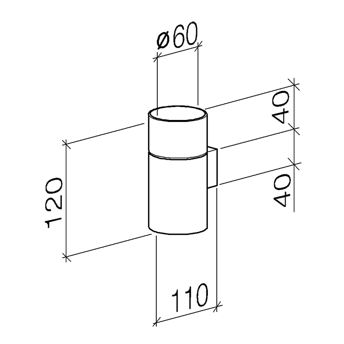 Dornbracht Meta Стакан с держателем, подвесной, цвет: платина 83401979-08