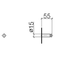 Dornbracht Series-Various Крючок, подвесной, цвет: платина матовая 83251220-06