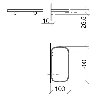 Dornbracht Series-Various Полочка, подвесная, цвет: латунь сатинир. 83481970-28