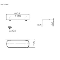 Dornbracht Series-Various Полочка, подвесная, цвет: платина 83482970-08