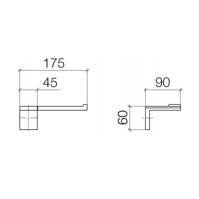 Dornbracht Symetrics Держатель для т/б, цвет: хром 83500980-00