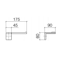 Dornbracht Symetrics Держатель для т/б, цвет: хром 83500980-00