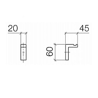 Dornbracht Symetrics Крючок, подвесной, цвет: хром 83251980-00