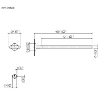 Dornbracht Tara Полотенцедержатель двойной, неподвижный, цвет: латунь сатинир. 83210892-28
