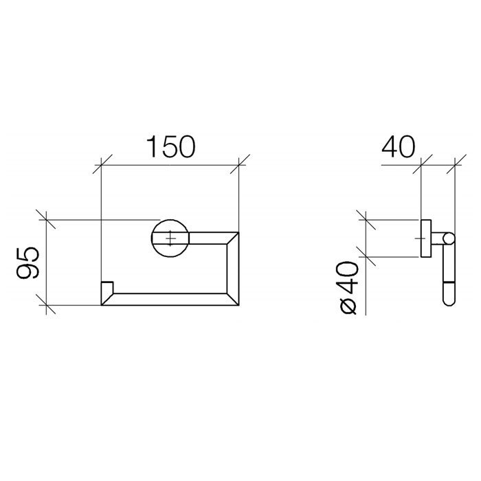 Dornbracht Tara Logic Держатель т/б, цвет: хром 83500979-00