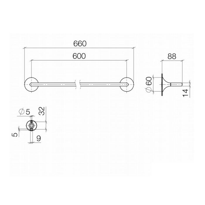Dornbracht Vaia Полотенцедержатель, цвет: хром 83060809-00