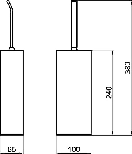 Webert Aria Ершик для унитаза напольный с латунной колбой, цвет: хром AI501302015