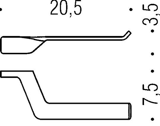 Colombo Design Alize Держатель туалетной бумаги подвесной, открытый, цвет: chrome B2508D.CR