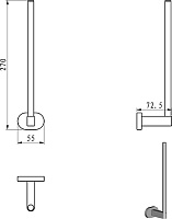 Ravak Chrome CR 420.00 Держатель для туалетной бумаги открытый, подвесной, цвет: хром X07P318