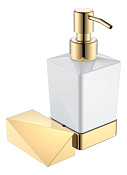 Boheme New Venturo Дозатор для жидкого мыла, подвесной, керамическая колба, цвет: gold 10317-G