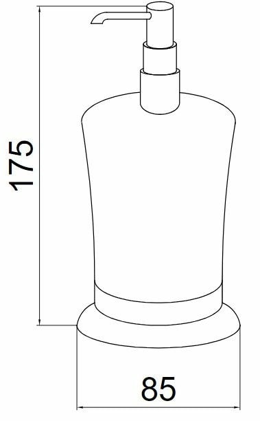 Boheme Imperiale Дозатор для жидкого мыла, настольный, стеклянная колба, цвет: gold 10410