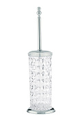 Boheme Brillante Ершик для унитаза напольный со стеклянной колбой, цвет: chrome 10452