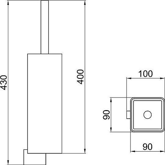 Webert Living Ершик, цвет: хром LV501301015