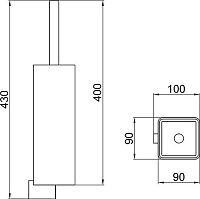 Webert Living Ершик, цвет: хром LV501301015