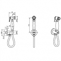 Boheme Brillante Гигиенический душ с 1 видом струи, с встраиваемой частью, цвет: chrome 406