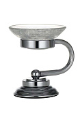 Boheme Murano Мыльница со стеклянной чашей, настольная, цвет: chrome 10910-CR