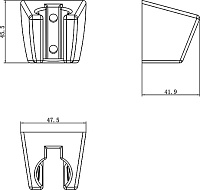 Ravak 612.00 Держатель для ручного душа, цвет: хром X07P345