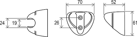Ravak 610.00 Держатель для ручного душа, цвет: хром X07P010