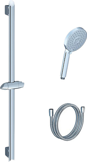 Ravak 902.00 Душевой гарнитур: душевая лейка 3 вида струи, штанга, держ. для душа, шланг, цвет: хром X07P177