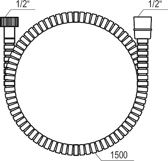 Ravak 903.00 Душевой гарнитур: душевая лейка 1 вид струи, держ. для душа, шланг 150 см, цвет: хром X07S006