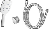 Ravak Душевой гарнитур: душевая лейка 3 вида струи, держ. для душа, шланг 150 см, цвет: хром/белый X07S010