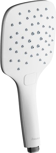 Ravak Air 958.10 Ручной душ с пластиковой ручкой, 3 вида струи, цвет: белый X07P349