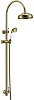 Boheme Medici Душевая стойка: ручной душ 1 вид струи, шланг 150 см, верхний душ 20 см, цвет: bronze 401