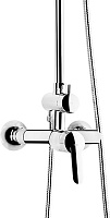 Roca Victoria Душевая стойка: смеситель, ручной и верхний душ, шланг, цвет: хром глянцевый 5A9725C00