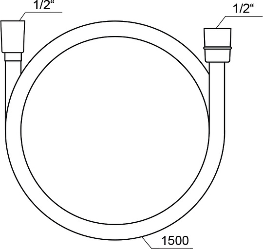 Ravak SatinFlex 913.00 Душевой шланг 150см с пласт. оплеткой и защитой от перекручивания, цвет: хром X07P176