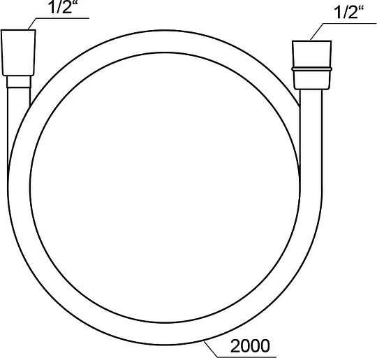 Ravak SatinFlex Душевой шланг 200 см с пластиковой оплеткой и защитой от перекручивания, цвет: хром X07P337